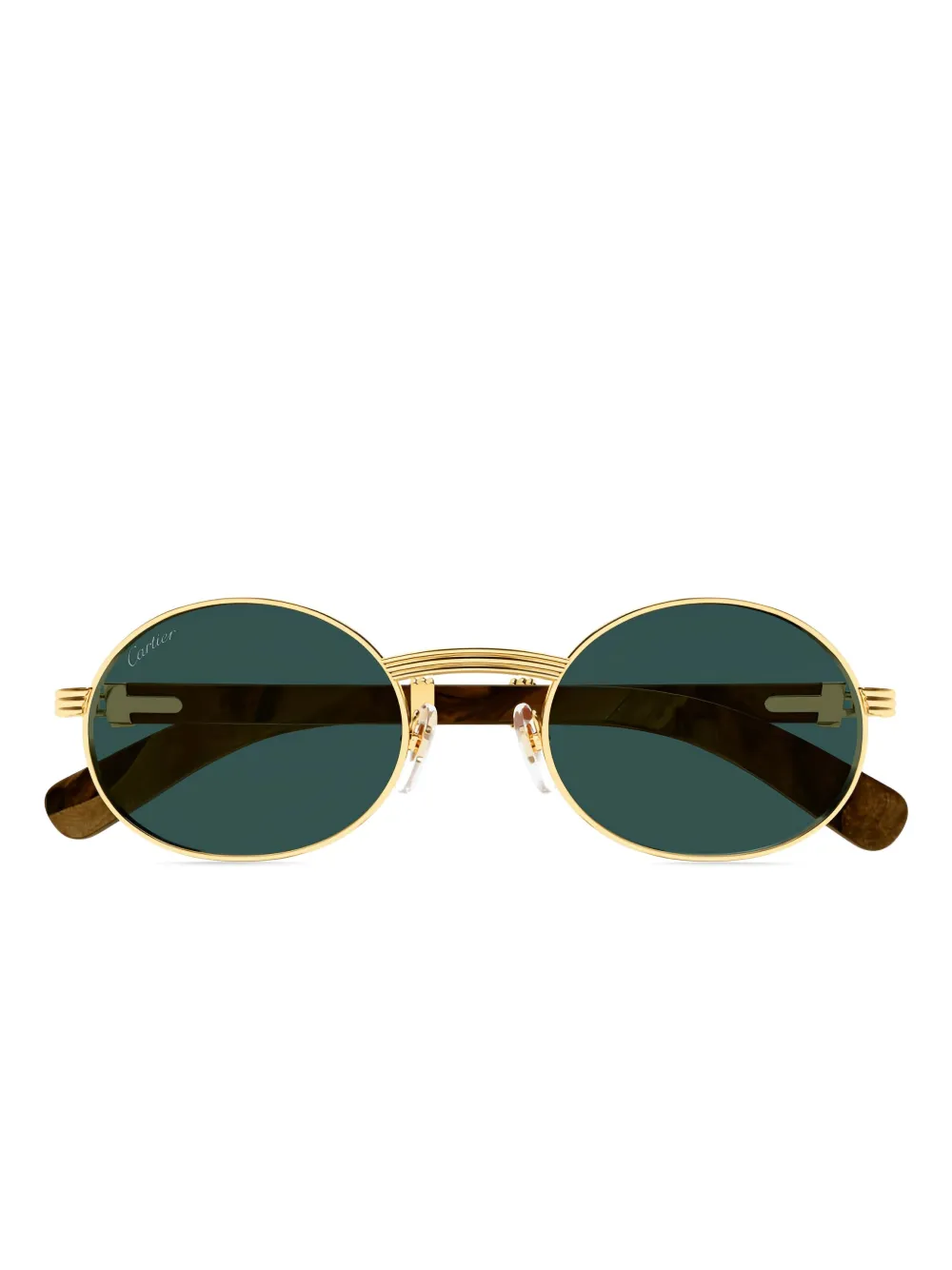 Cartier Eyewear プルミエール ドゥ カルティエ ラウンドフレーム サングラス - ゴールドトーン Cartier Eyewear プルミエール ドゥ カルティエ ラウンドフレーム サングラス - ゴールドトーン