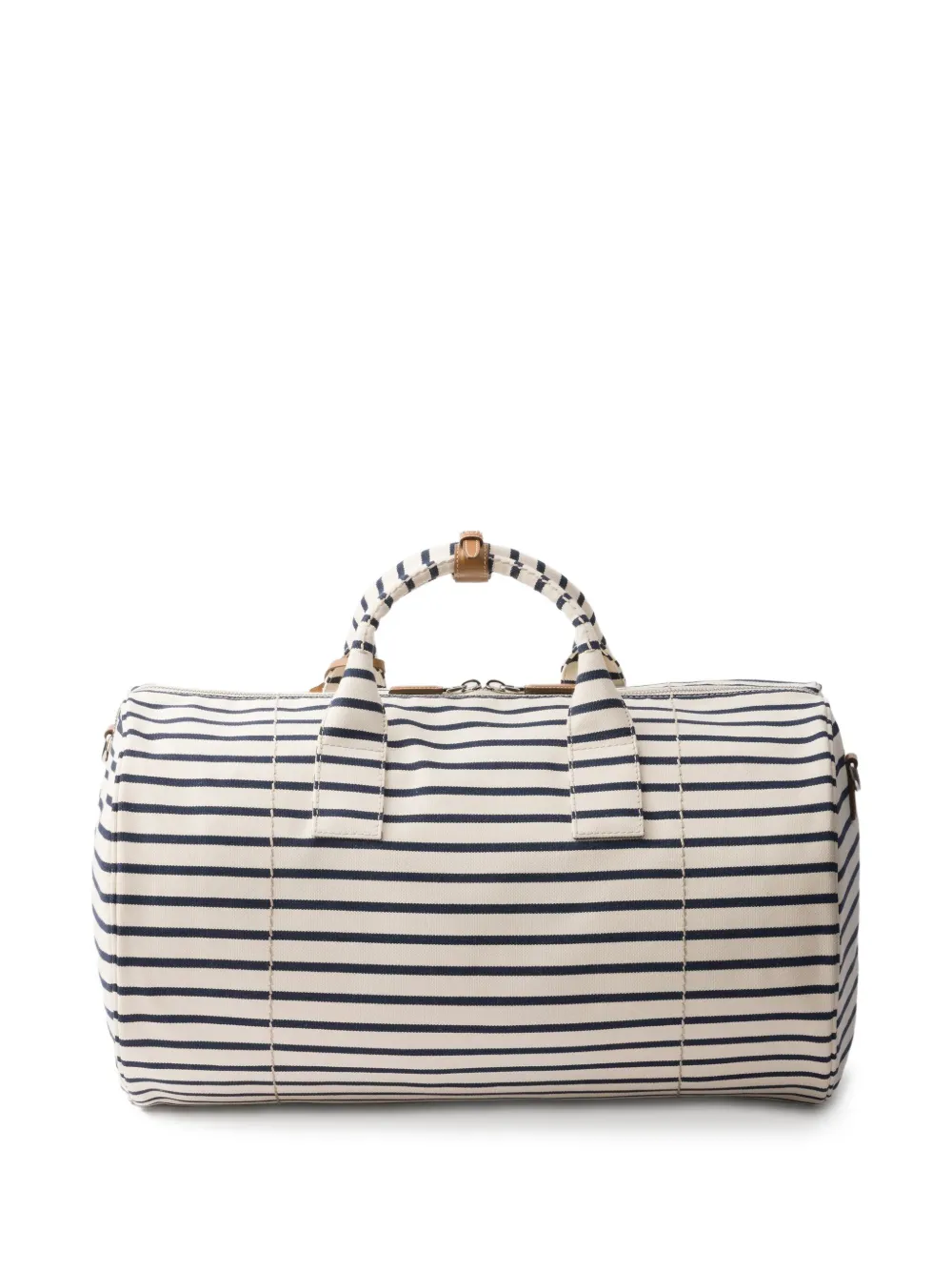 Prada Gestreepte duffeltas Beige
