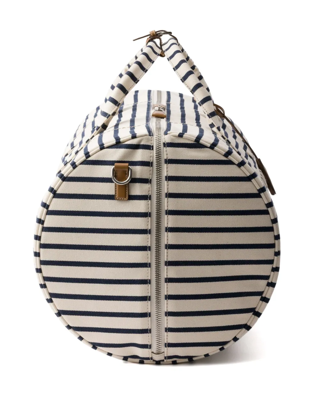 Prada Gestreepte duffeltas Beige