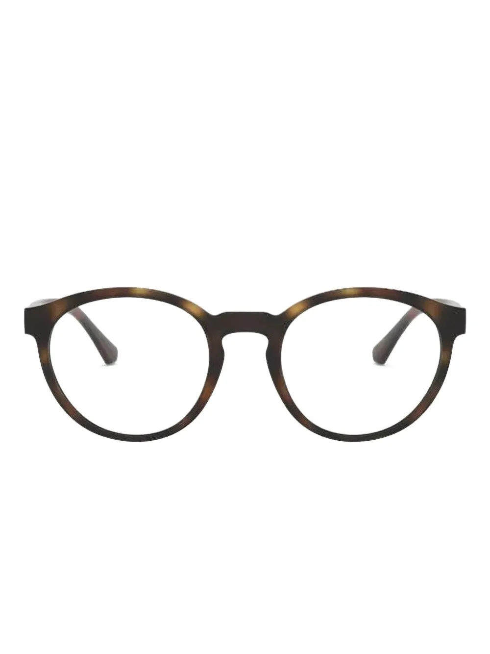 Emporio Armani clip round-frame sunglasses - Marrone