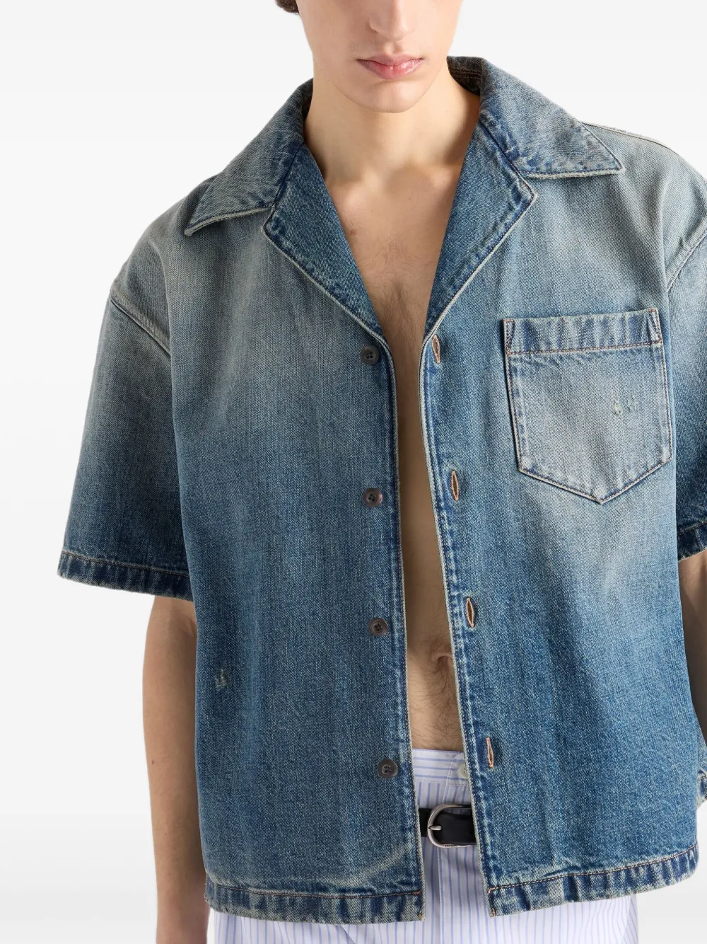Prada Denim overhemd Blauw