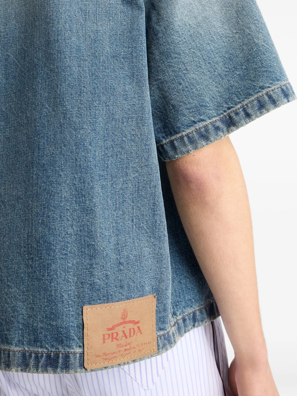 Prada Denim overhemd Blauw