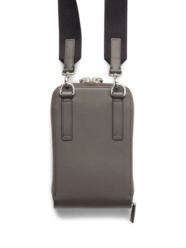 Prada zip-around Phone Pouch | Grey | FARFETCH