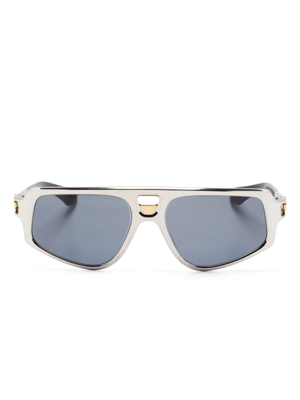 Jacques Marie Mage Scarface zonnebril Zilver