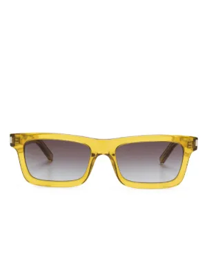 Off White DALTON Sunglasses YELLOW acetate Rectangular Off-White OERI13U DALTON 1807 Square Sunglasses – Yellow\\ Grey main image 4