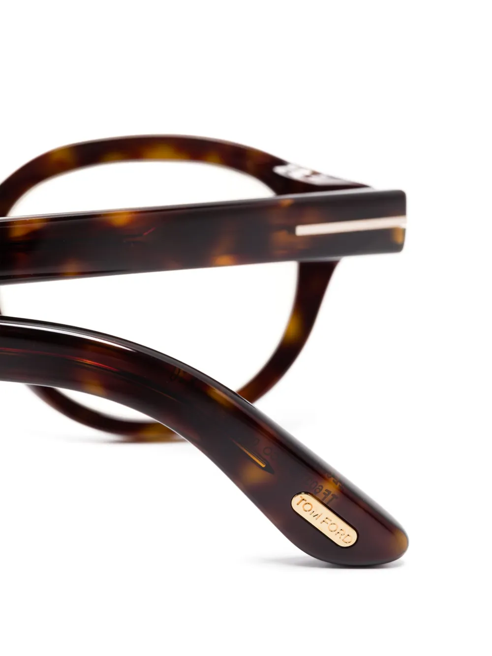 TOM FORD Eyewear Bril met rond montuur Bruin