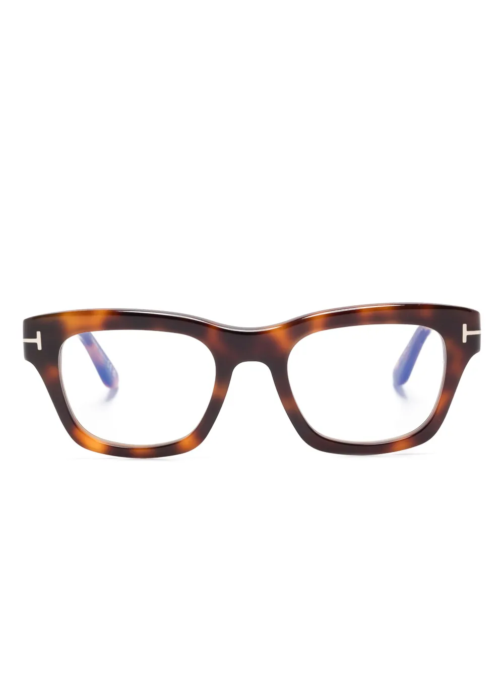 TOM FORD Eyewear rectangular-frame glasses | Brown | Image 1