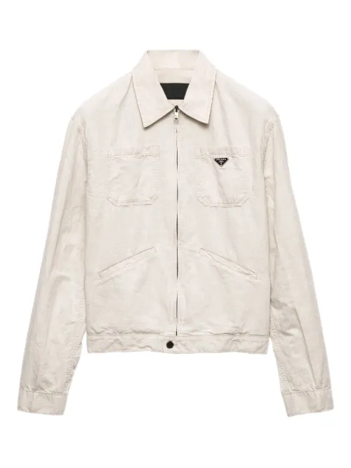 Veste légère en chambray - Prada - Modalova