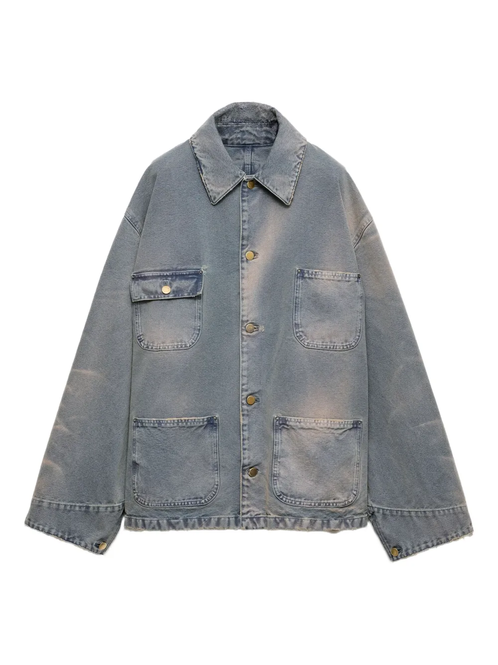 Prada distressed-effect jacket | Blue | Image 1