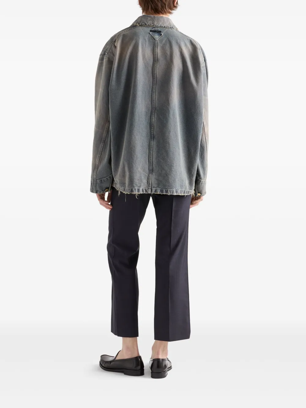Prada Jack met gerafeld effect Blauw