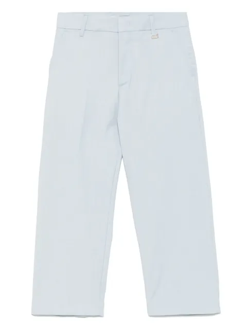 i'm brian slub-texture trousers