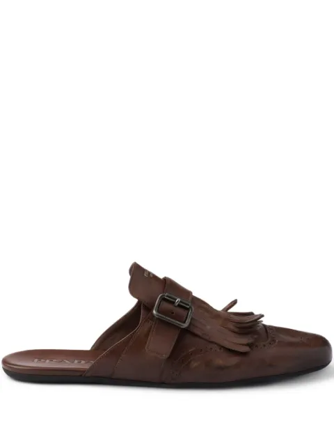 Prada mules Shuffle à franges