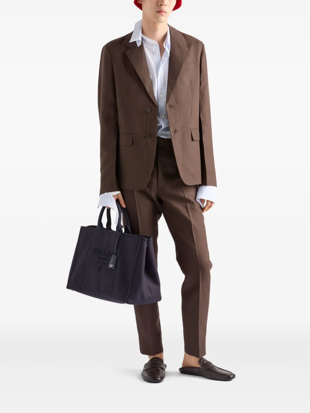 Prada Gestreept overhemd - Wit
