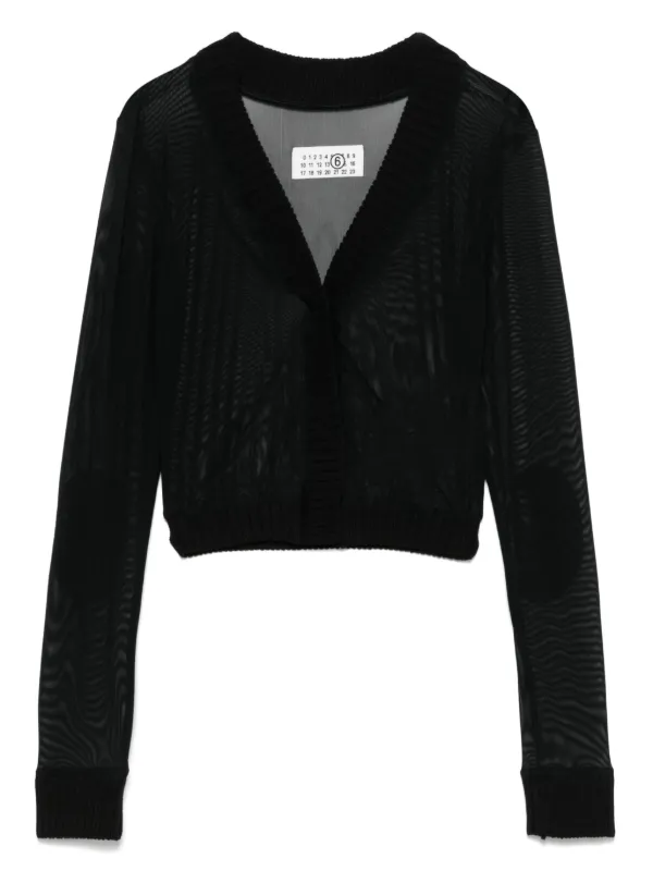 MM6 Maison Margiela メッシュ トップ | ブラック | FARFETCH JP