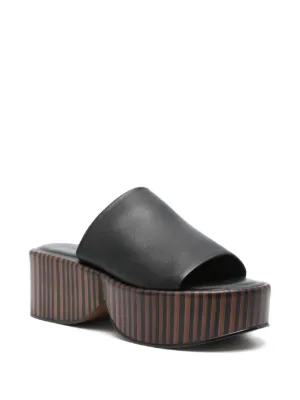サンダル・ミュール CLERGERIE Women Sandals FINLEY330403 011 BLACK Robert Clergerie Fily Flatform Slingback Sandals Black