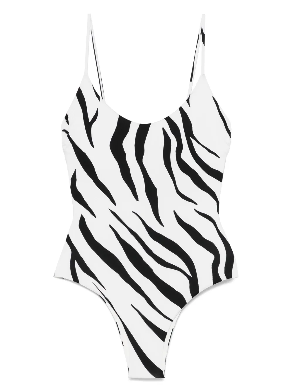 Fisico zebra-print swimsuit | White | Image 1