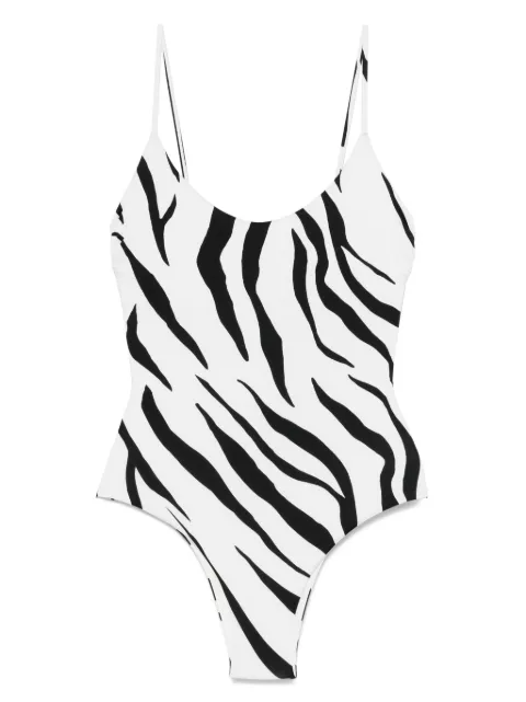 Fisico zebra-print swimsuit