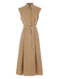 Brunello Cucinelli cotton-blend shirt dress - Neutrals