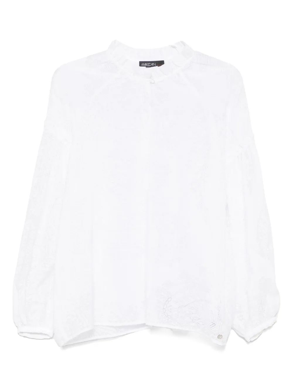MARCCAIN leaf-motif blouse | White | Image 1