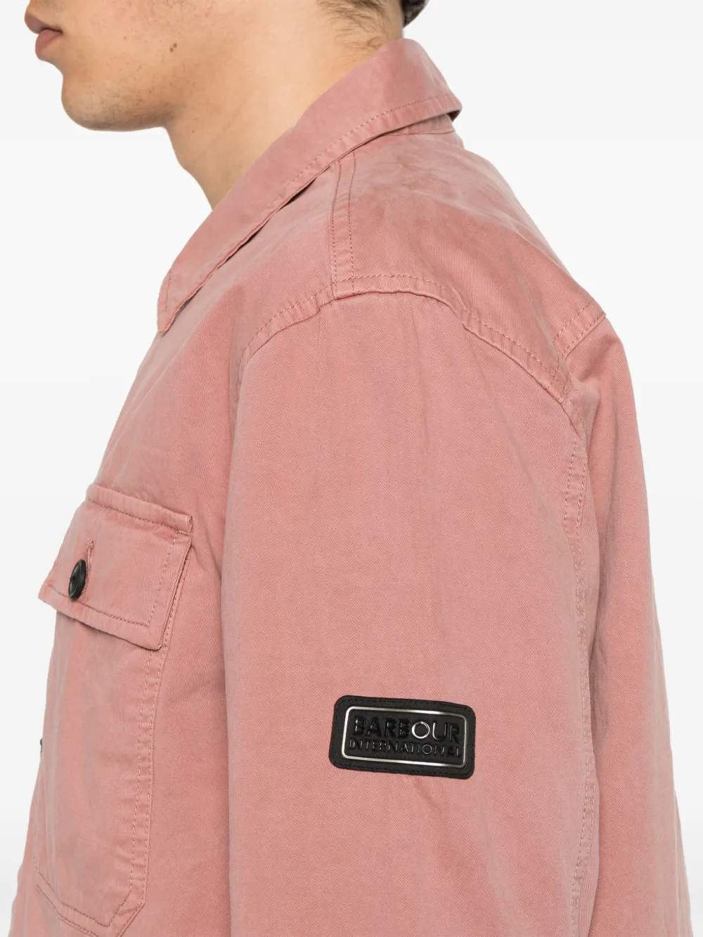 Shop Barbour International Cotton Shirt Jacket
