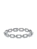SHAY 18K white gold Flat Geo Link diamond bracelet - Silver