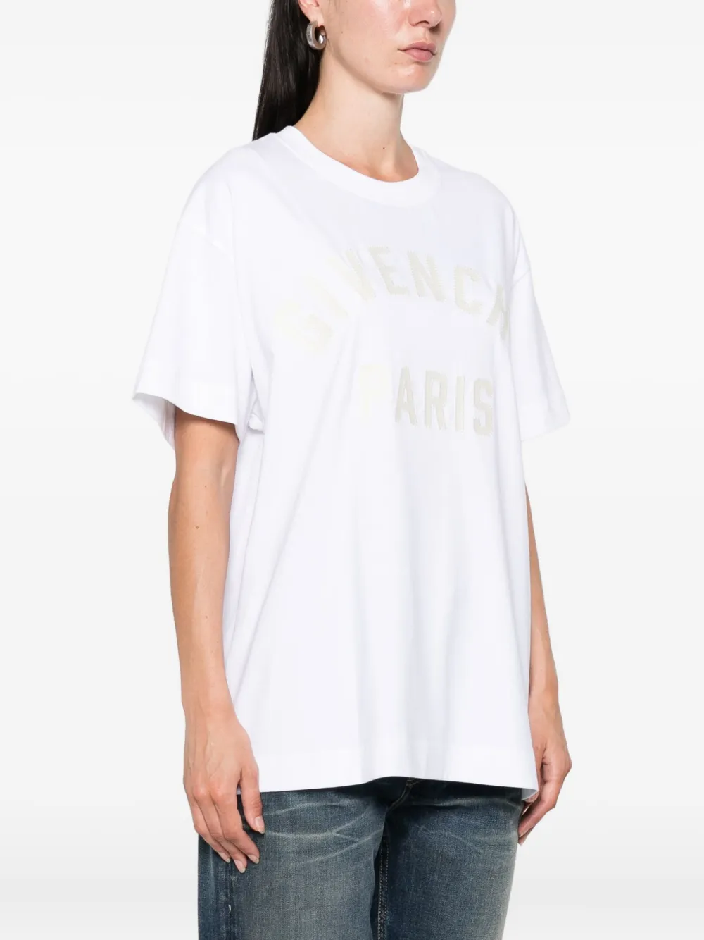 Givenchy T-shirt met logoprint Wit