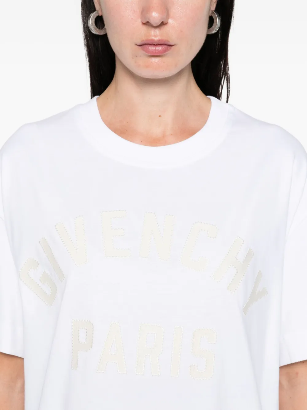 Givenchy T-shirt met logoprint Wit