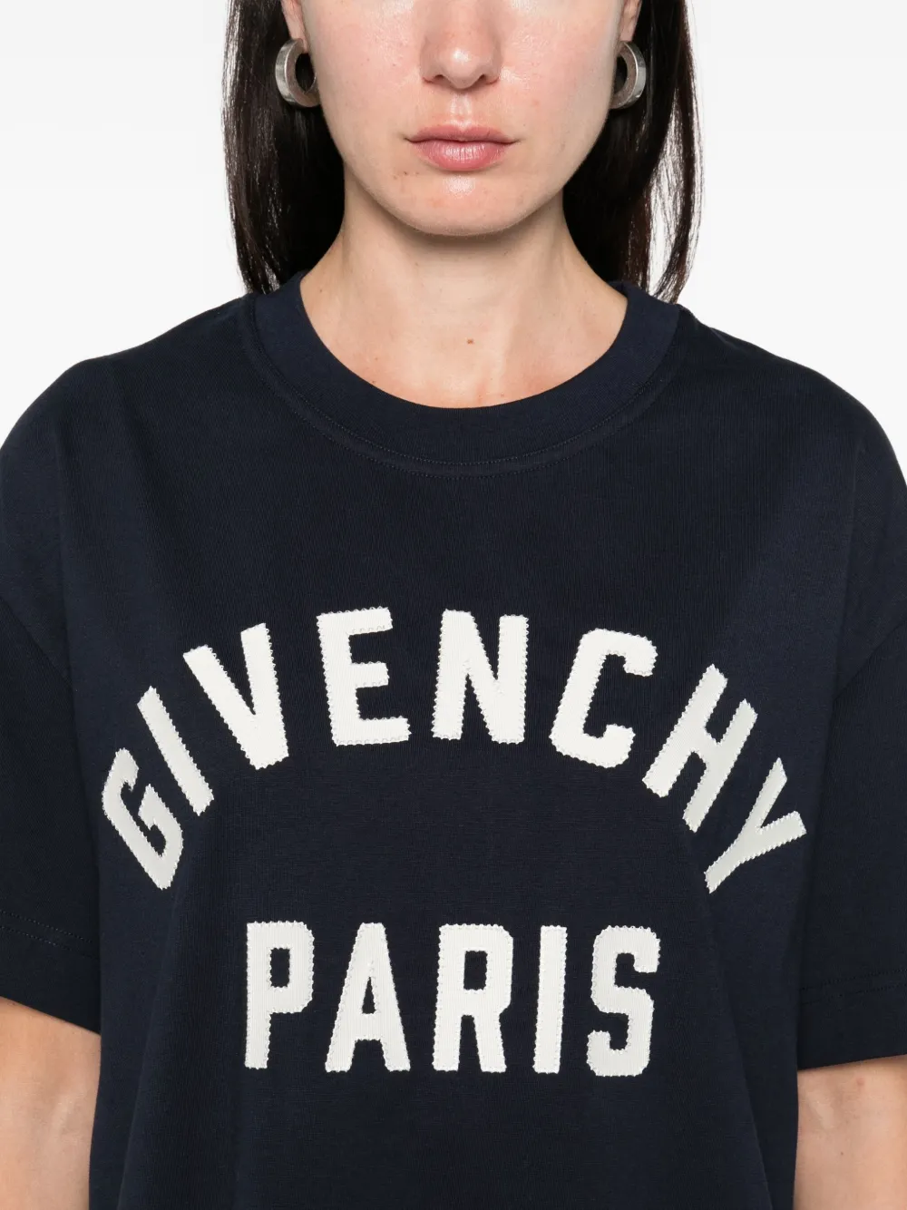 Givenchy T-shirt met logoprint Blauw