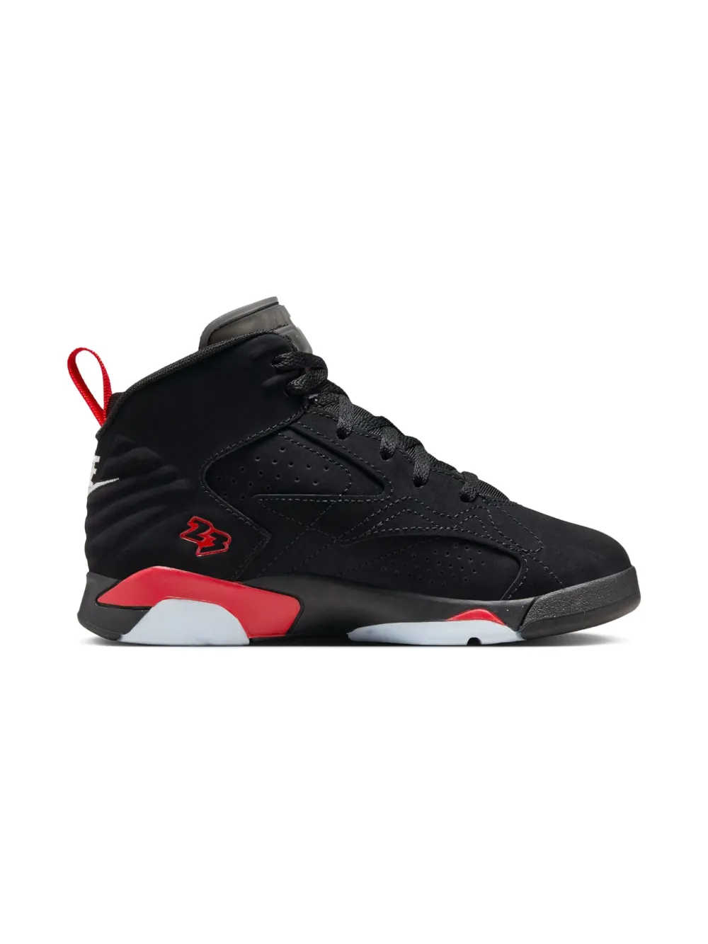 Jordan Kids Jordan Jumpman MVP Black/White/University Red sneakers - Zwart
