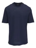 Zegna mélange-effect T-shirt - Blue