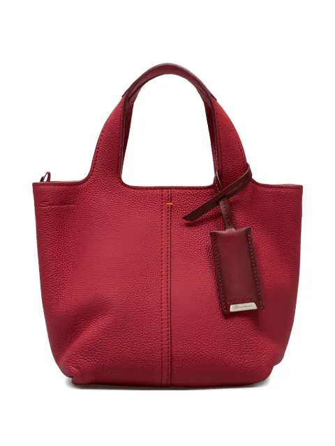 Santoni tote de piel con asa en el tope