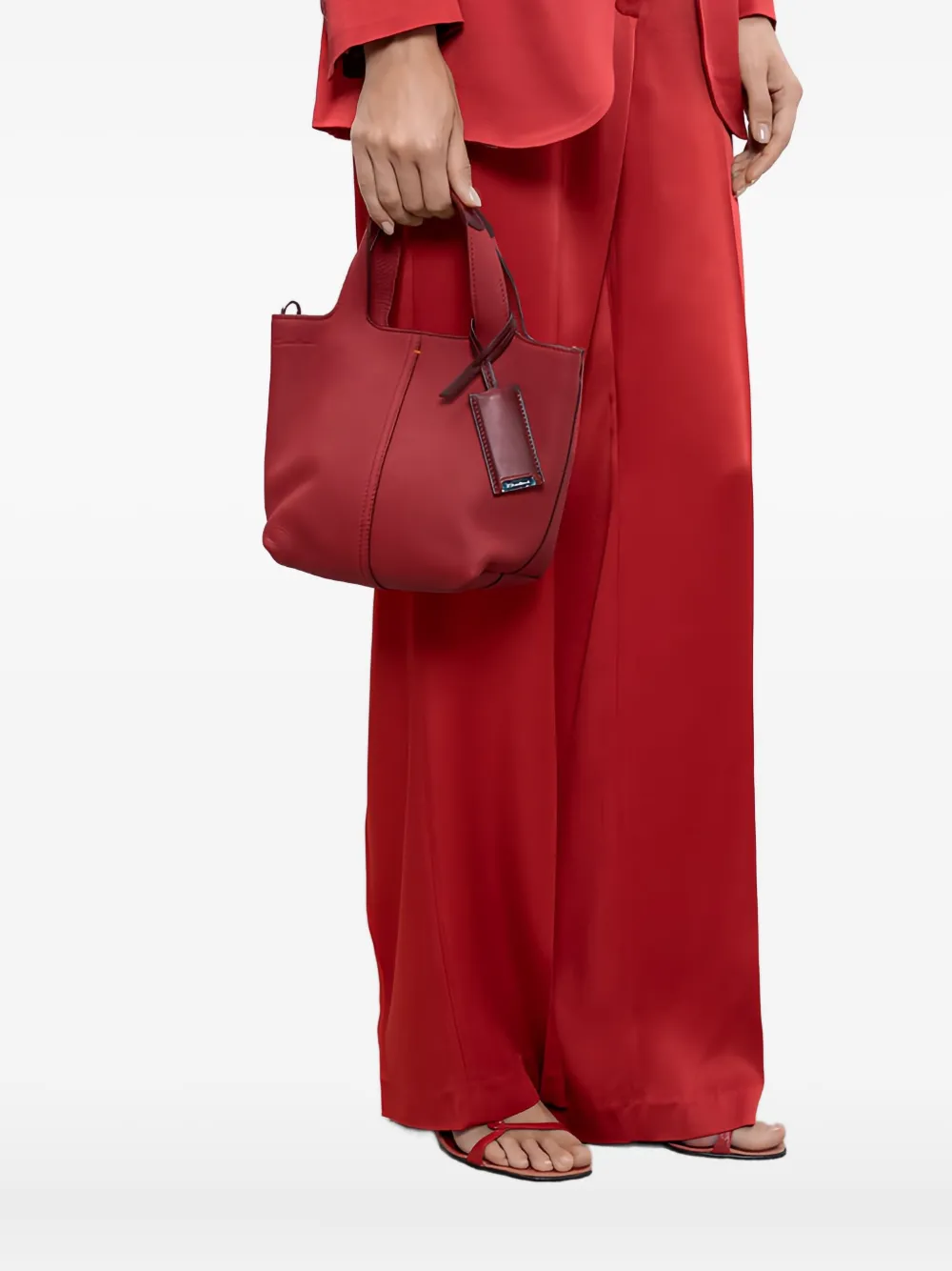 Santoni leather top-handle tote bag | Image 2