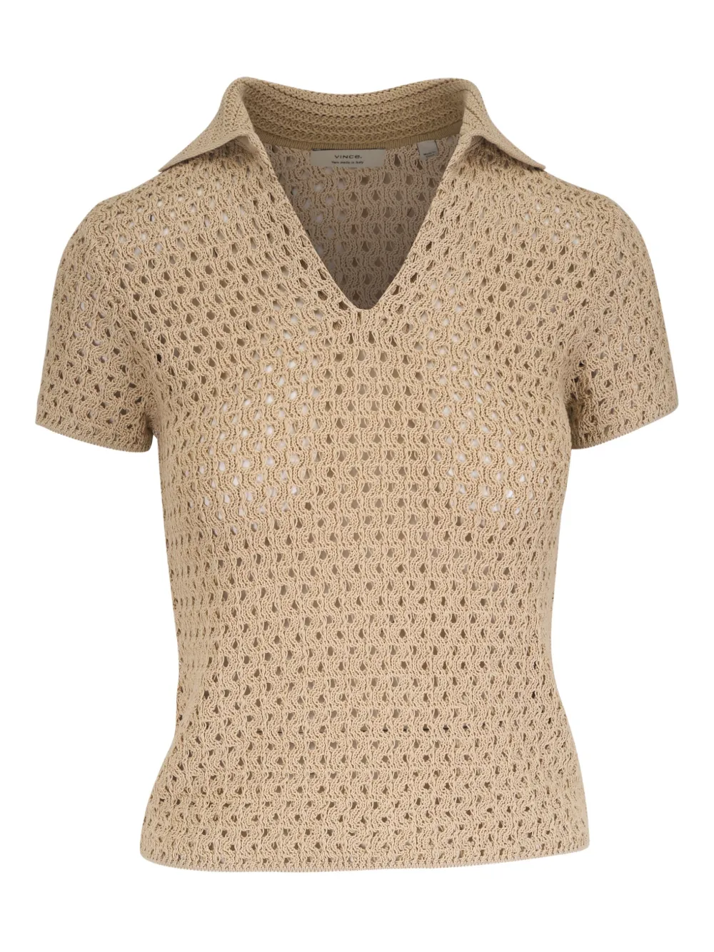Vince Katoenen polotop Beige