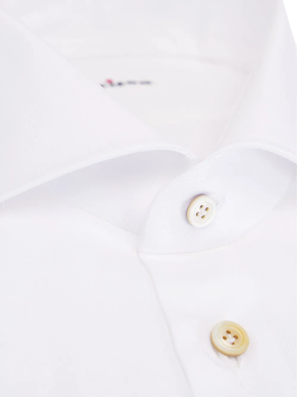 Kiton Katoenen overhemd Wit