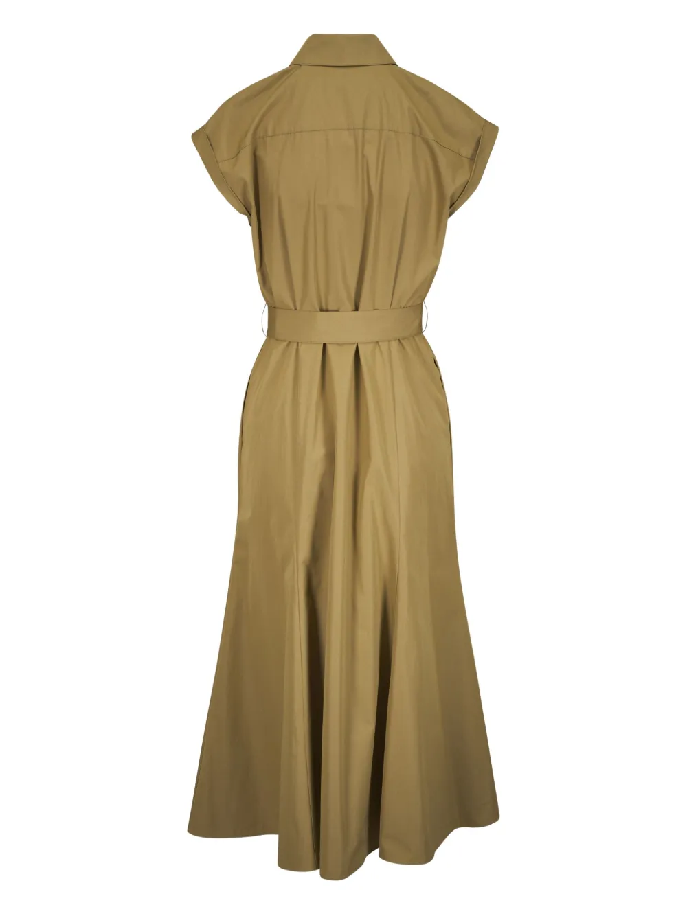 Lafayette 148 belted midi dress - Groen