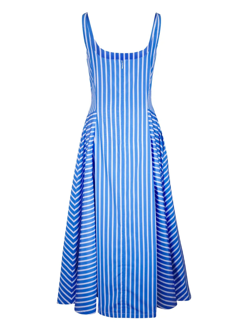 Sara Roka cotton midi dress - Blauw
