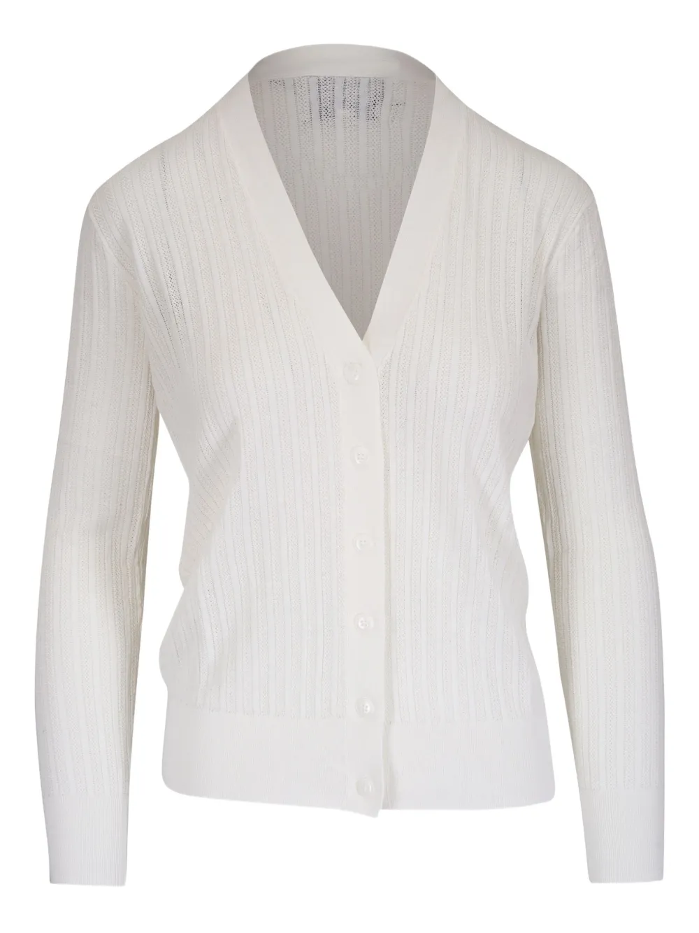 TWP V-neck cardigan | White | Image 1