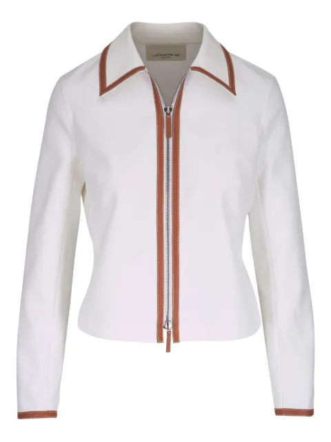 Lafayette 148 contrast-trim jacket