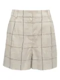 Brunello Cucinelli plaid shorts - Neutrals