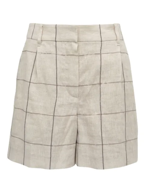 Brunello Cucinelli plaid shorts