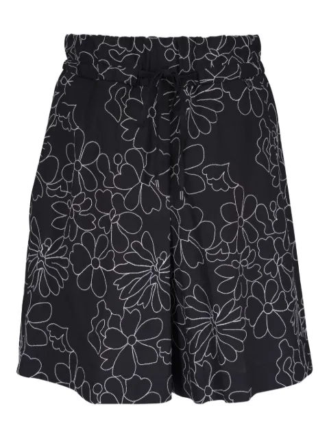 BOGNER shorts con bordado floral