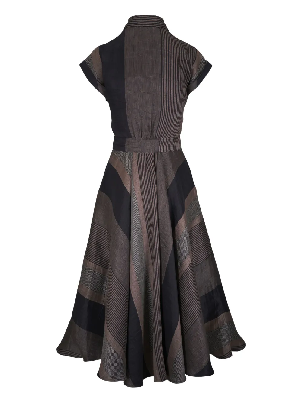 Sara Roka linen midi dress - BLK
