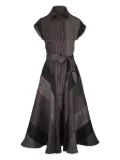 Sara Roka linen midi dress - BLK