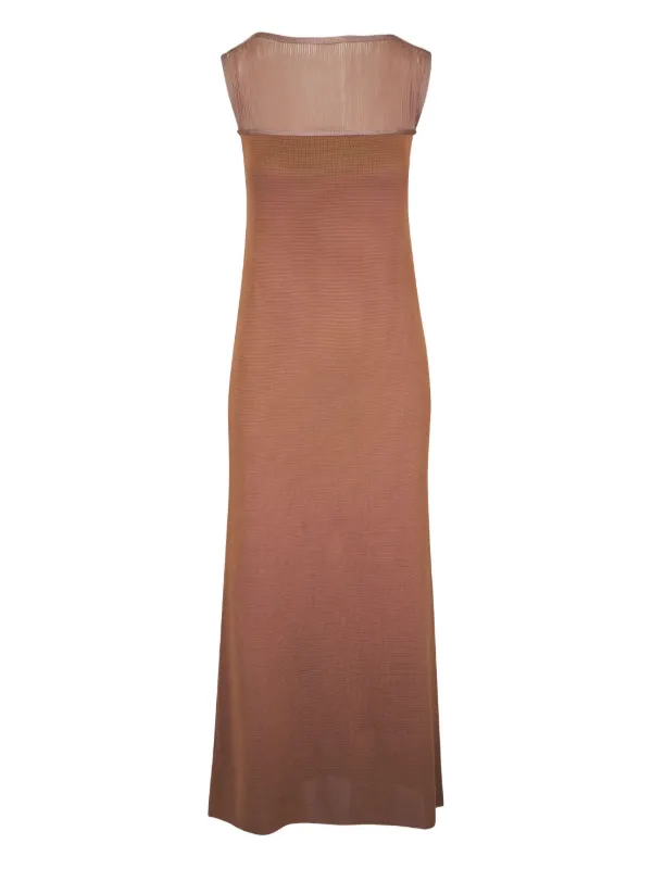 KHAITE Sleeveless Dress | Brown | FARFETCH GE