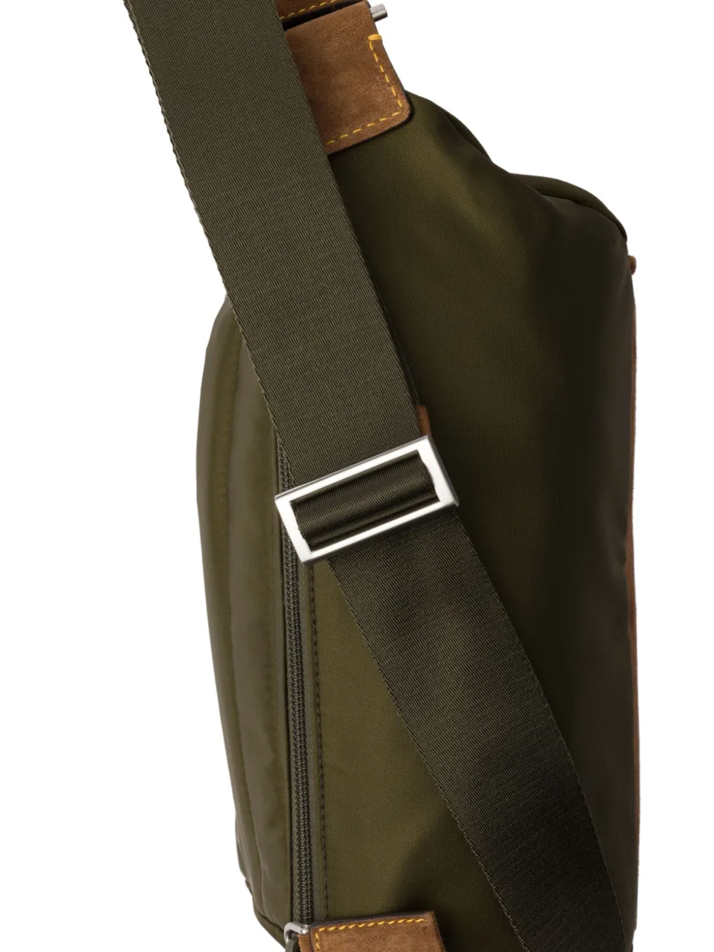 Prada Kleine canvas cargo schoudertas Groen