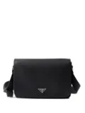 Prada textured leather messenger bag - Black