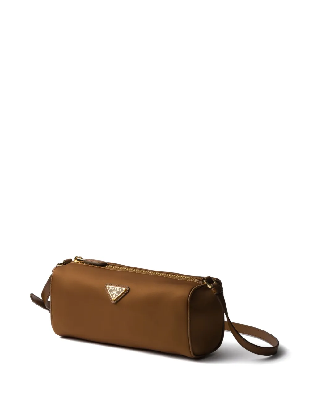 Prada Re-Nylon schoudertas met rits Bruin