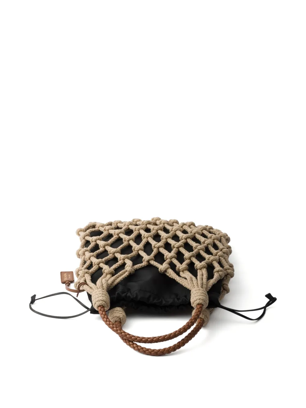 Prada Clutch met trekkoord Zwart