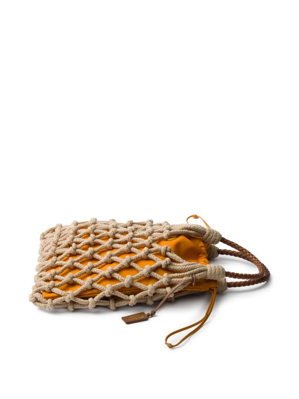 Prada Clutch met trekkoord Oranje
