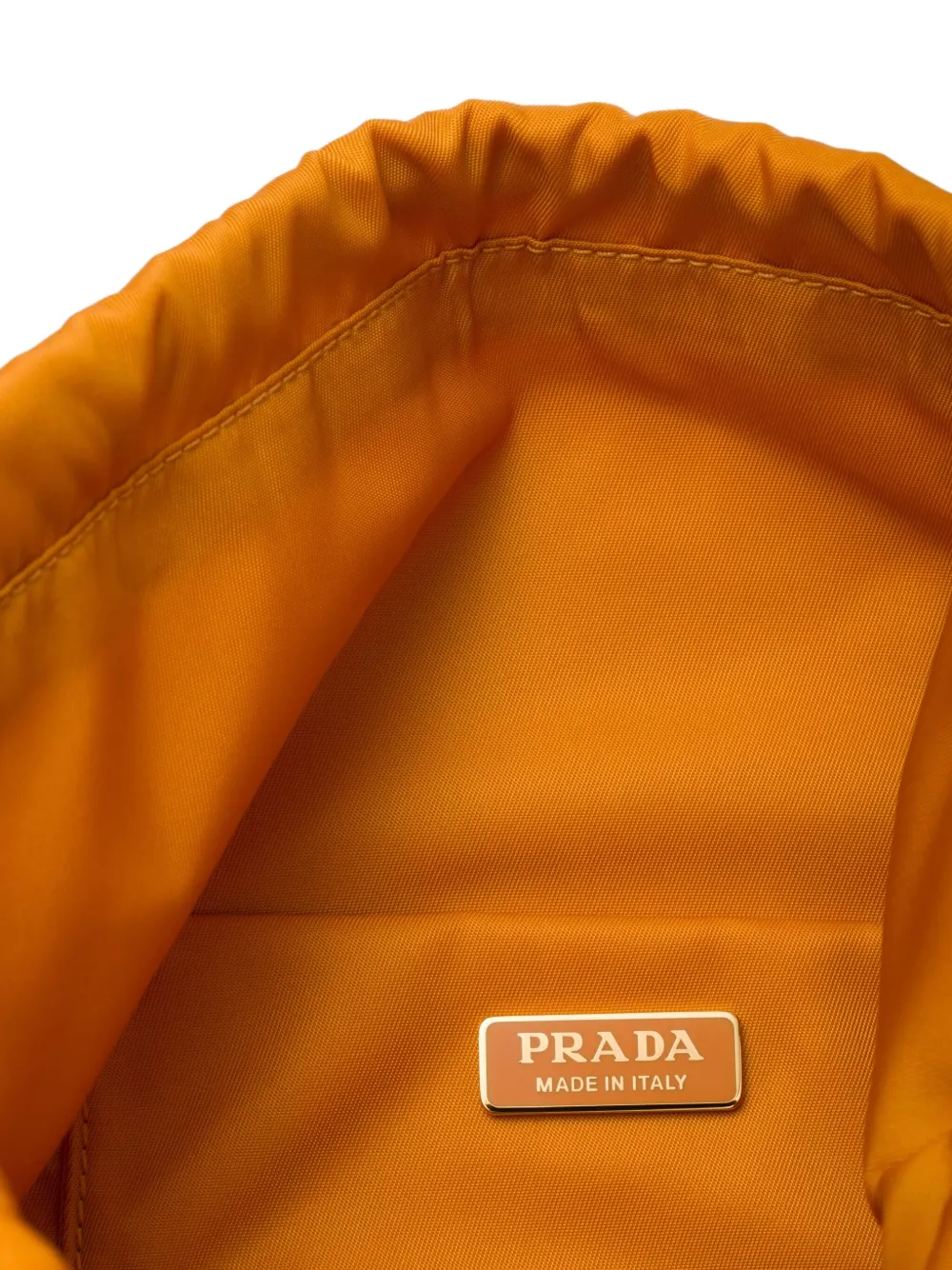 Prada Clutch met trekkoord Oranje